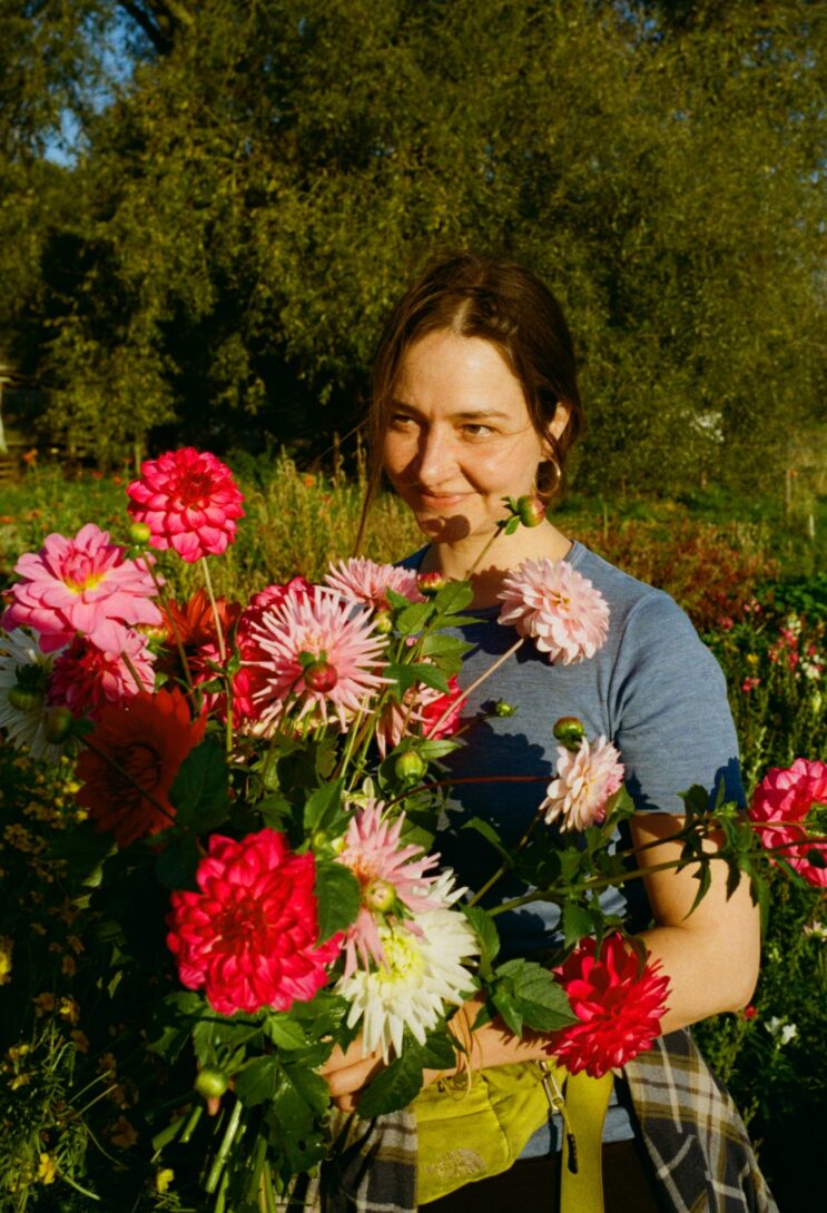 Visite du champ floral de Bluëtte Farming