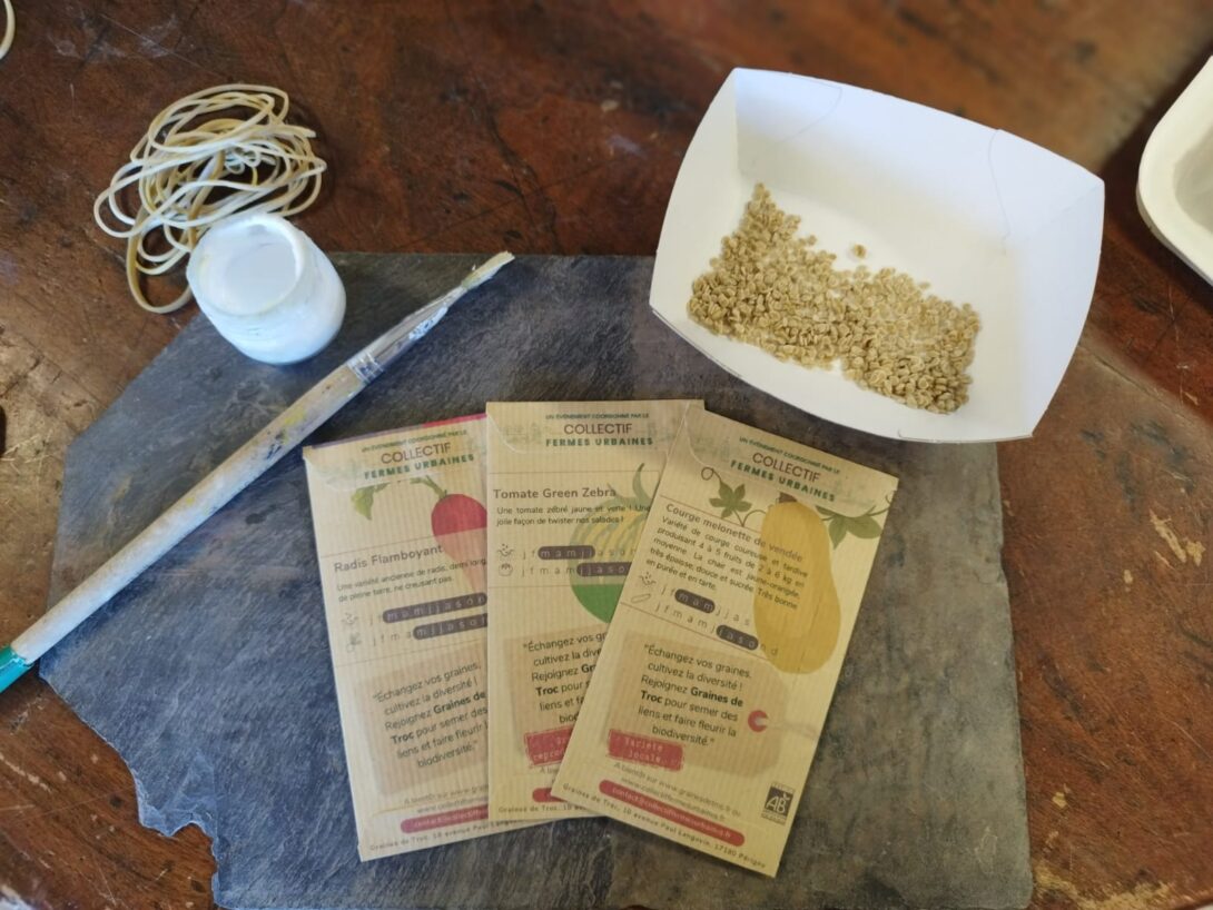 Atelier graines avec Graines de Troc