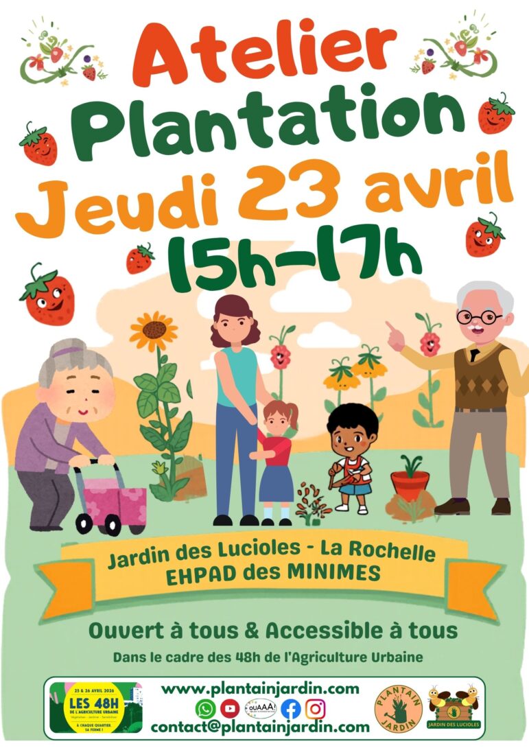 Plantation au jardin des Lucioles de l&rsquo;EHPAD des Minimes