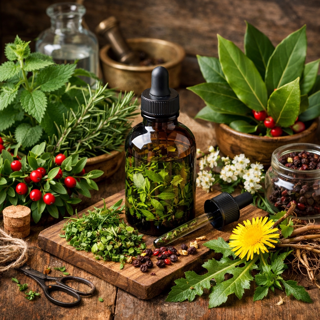 Cueillette botanique au Castel et confection d&rsquo;une alcoolature : Synergie circulatoire aux 7 plantes