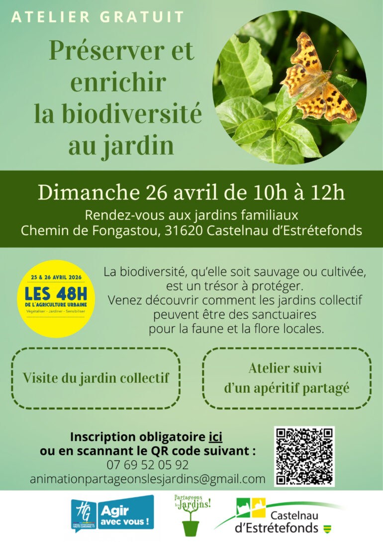 Atelier « Préserver et enrichir la biodiversité au jardin »