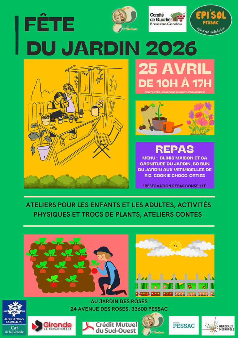 Fête du jardin du bois des Roses : jardinez, mangez, souriez, bougez !