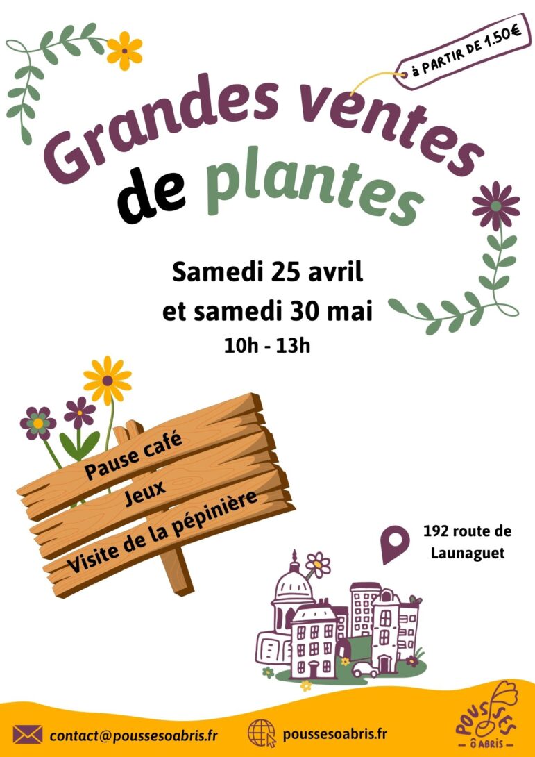 Grande Vente de Plantes – Pousses Ô Abris